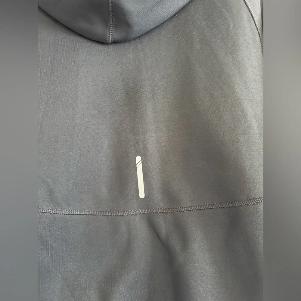 Champion Fleece Zip-Up, Gray & Green, Size Small